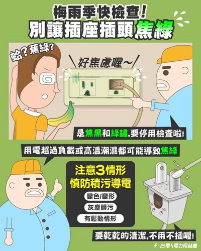 別讓插頭焦綠